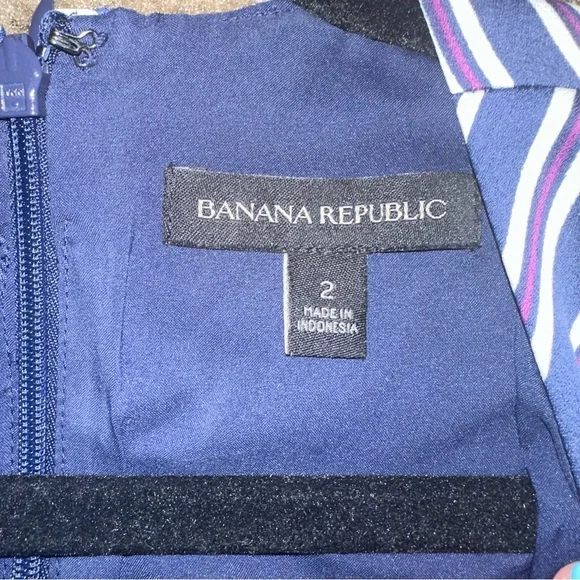 BANANA REPUBLIC - STRIPED V NECK SLEEVELESS JUMPSUIT - Picture 6 of 6